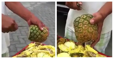 World's Fastest Pineapple Cutter