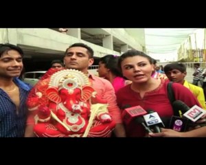 Rakhi Sawant and Gurmeet Debinas Ganpati visarjan