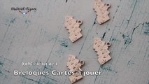 Breloque en métal cartes de jeux et nouveautés #36