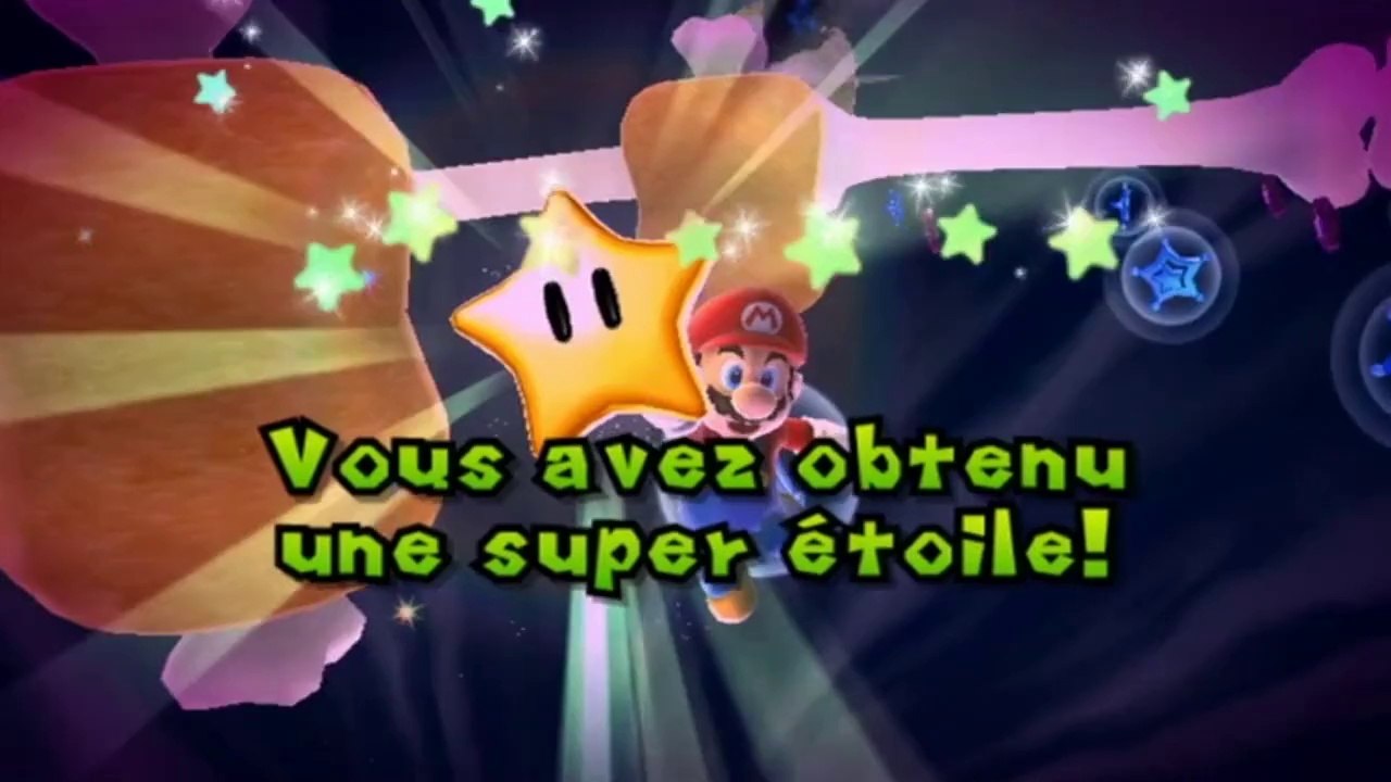 Super Mario Galaxy - Galaxie fantôme - Étoile 5 : Les pièces violettes de l'espace flottant