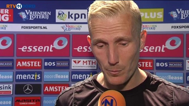 Amsterdammer Van der Velden blij met winst Groningen - RTV Noord