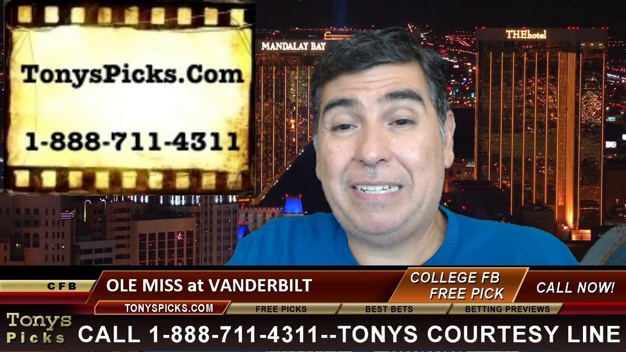 Vanderbilt Commodores vs. Mississippi Rebels Pick Prediction NCAA College Football Odds Preview 9-6-2014