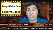 Notre Dame Fighting Irish vs. Michigan Wolverines Pick Prediction NCAA College Football Odds Preview 9-6-2014