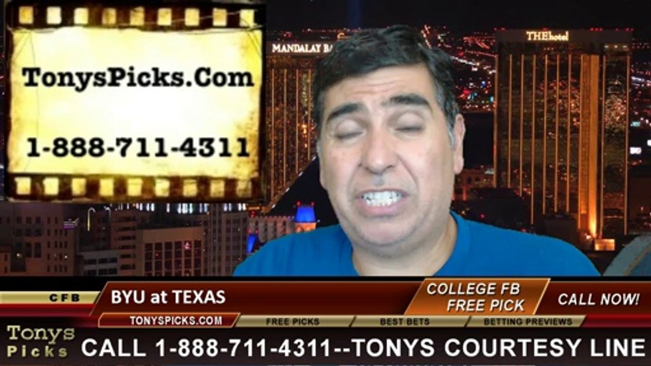Texas Longhorns vs. BYU Cougars Pick Prediction NCAA College Football Odds Preview 9-6-2014