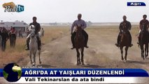 Ağrıdaki At Yarışlarına Vatandaşlardan Büyük İlgi Gösterdi