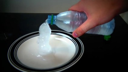 Water freezing to ice in seconds