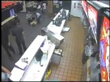 Two men fight back during an armed robbery at a Melbourne McDonalds
