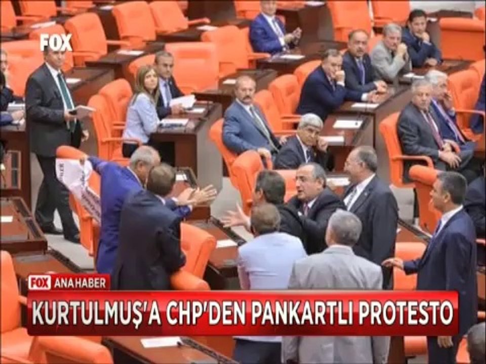 Numan Kurtulmuş'a Mecliste CHP'den Karun oldular protestosu