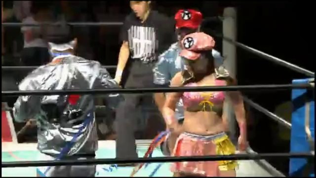 Eagles Mask, Jinsei Shinzaki & Manuel Majoli vs. Yapper Man 1, Yapper Man 2 & Yapper Man 3 (Michinoku Pro)
