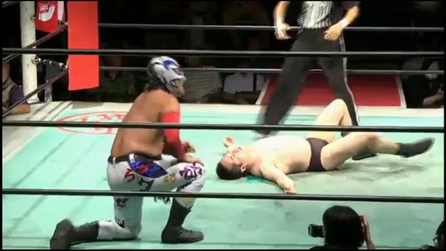 Bad Boy (Fujita Jr Hayato & Manjimaru) & Rasse vs. Kinya Oyanagi, Rui Hiugaji & Takeshi Minamino (Michinoku Pro)