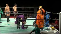 Muno Taiyo (Brahman Kei, Brahman Shu & The Great Sasuke) vs. Ayumu Gunji, Daichi Sasaki & Taro Nohashi