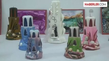 Sanatsal mum işlemeciliğiyle gelir elde edecekler