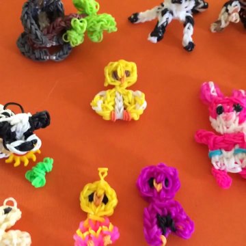 Vidéo non tuto rainbow loom animaux :) création