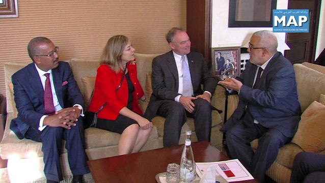 Entretien de Benkirane avec une délégation de parlementaires américains