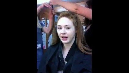 Karen Gillan raspando a cabeça para Guardiões da Galáxia