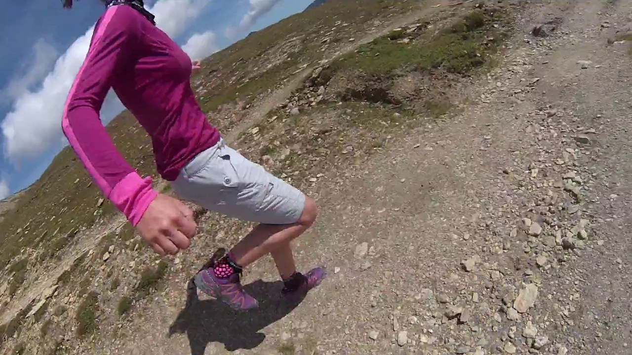 Descente vers la croix du bonhomme