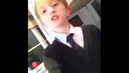 Kid Singing The Monster Eminiem feat Rihanna NAILS IT Someone Needs to Sign this kid