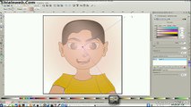Inkscape Dibujando Caricatura Anime Avatar Para Facebook 400x400 En Linux Fedora 20 KDE Cartoon Latino Americano