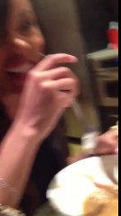 LETOYA THROWING DOWN A PlATE