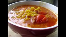Cuisine du soleil - soupe de lentilles et chorizo