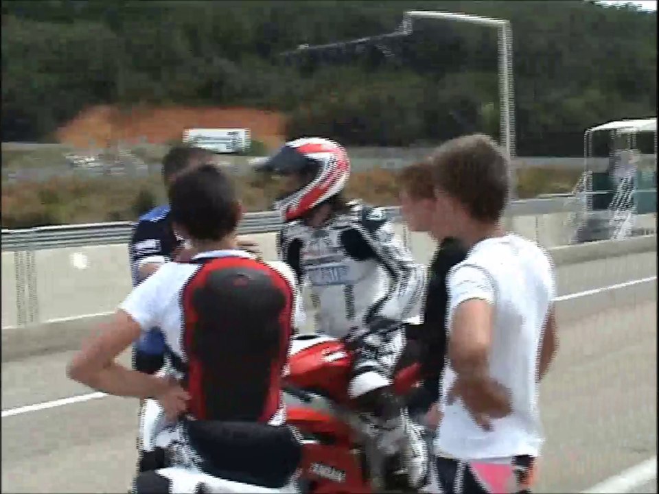 Repèrage Ales 2014 avec Johann Zarco et Laurent Fellon