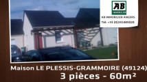 A vendre - maison - LE PLESSIS-GRAMMOIRE (49124) - 3 pièces - 60m²