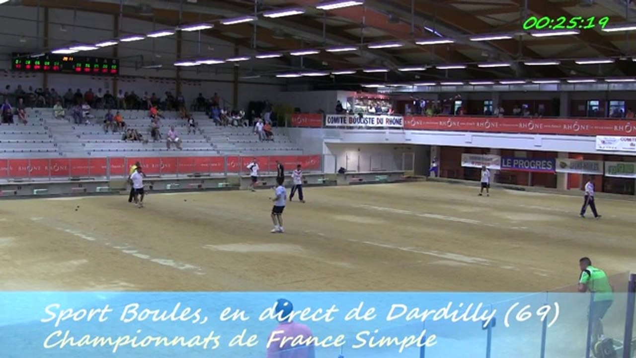 Huitièmes de finale D1, France Simple, Sport Boules, Dardilly 2014