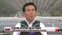 World's first floating solar power plant in operation in Korea