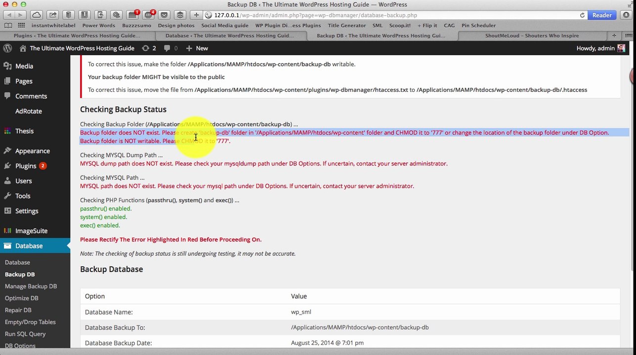 Free WP Db manager WordPress plugin review