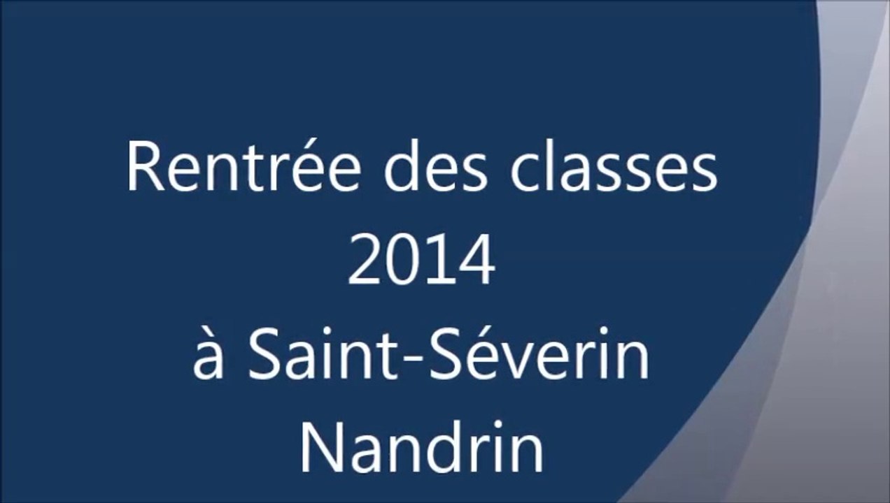 rentrée 2014 Nandrin