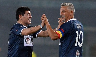 Le caviar de Maradona à Roberto Baggio !