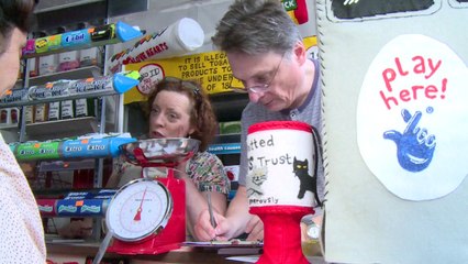 British artist sews an entire newsagents shop with felt