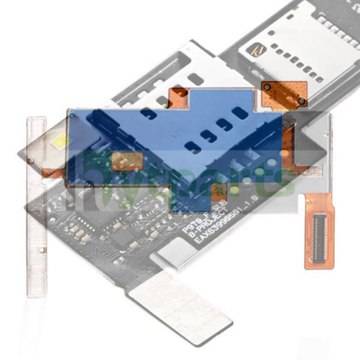 Hytparts.com-OEM Replacement SIM Memory Card Holder Flex Cable for LG Optimus Black P970