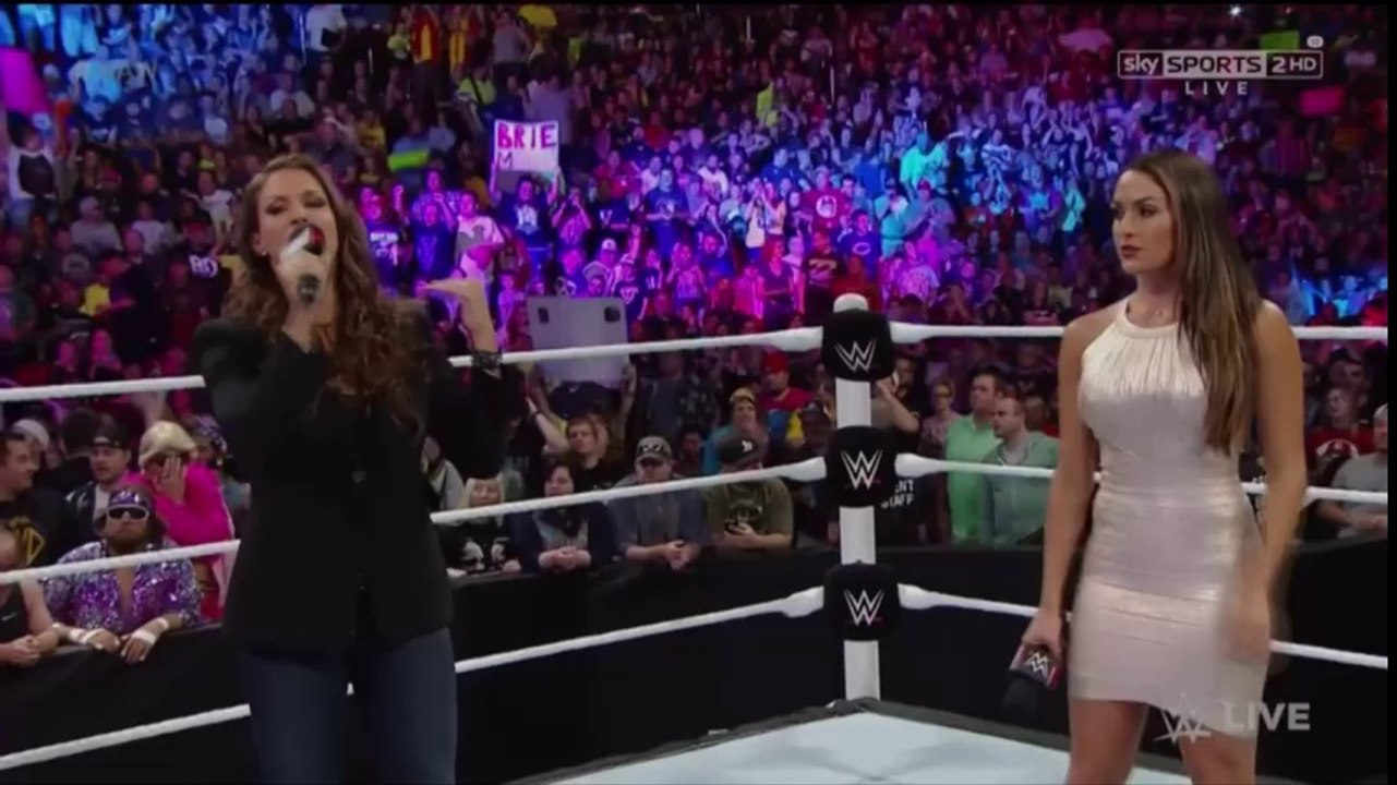 Stephanie McMahon, Nikki Bella, Brie Bella, AJ Lee And Paige Segment