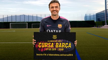 Luis Enrique, con la Cursa Barça 2014