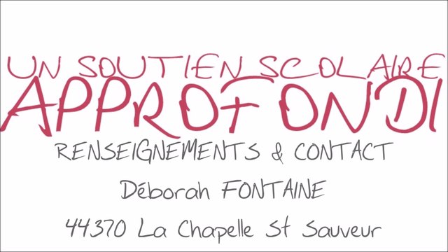 Un soutien scolaire approfondi / des cours particuliers à domicile à Montrelais