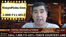 Purdue Boilermakers vs. Central Michigan Chippewas Pick Prediction NCAA College Football Odds Preview 9-6-2014