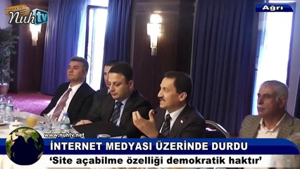 Basın İlan Kurumu Genel Müdürü Atalay Ağrı'daki gazetecilerle bir araya geldi