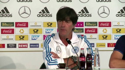 Jogi Low on the Germany v Argentina friendly