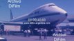 DiFilm - Avion Boeing Jumbo 747 de Pan Am carreteando en Ezeiza 1980