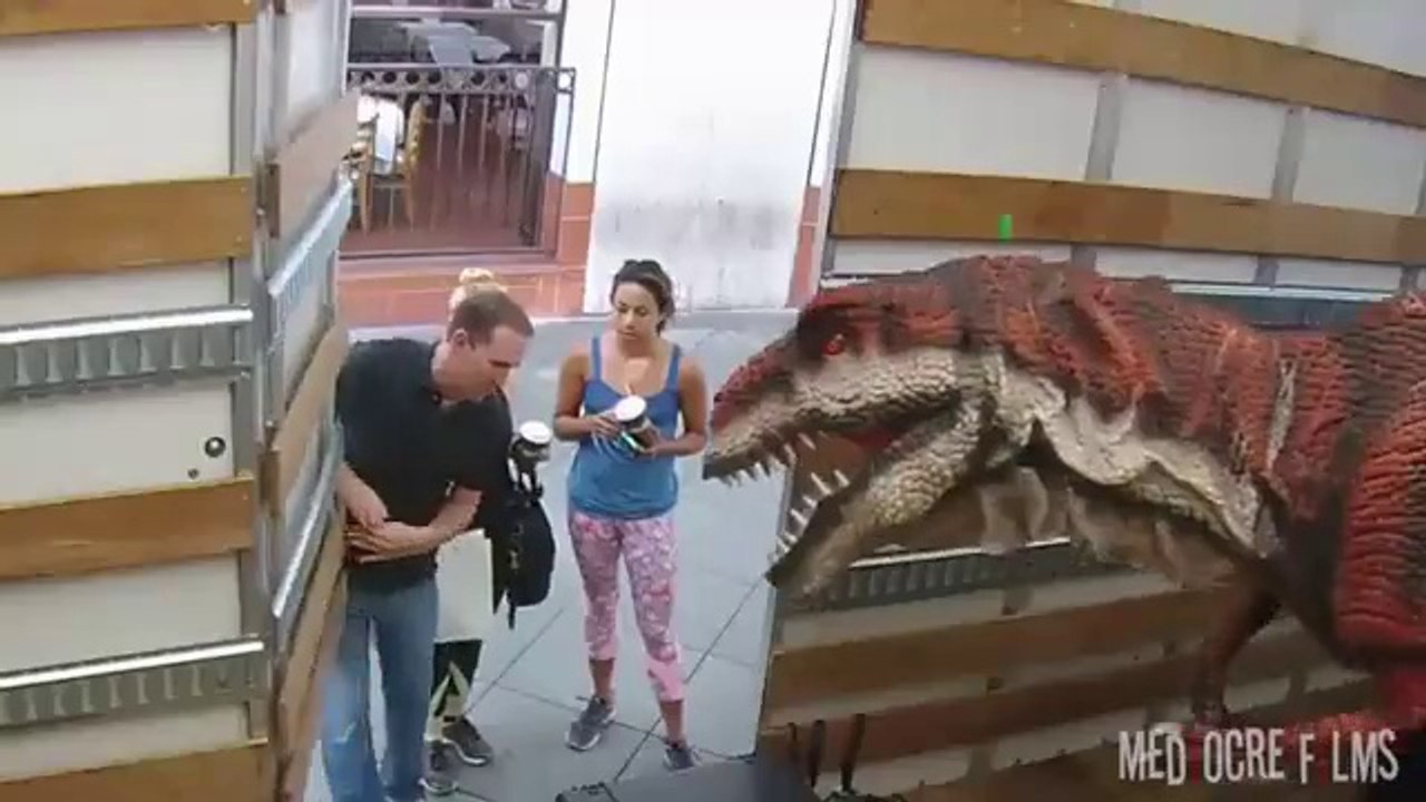 Sokakta Dinazor Şakası!