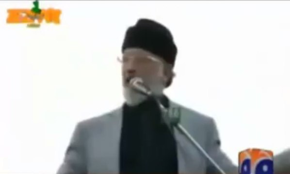 Tahir Ul Qadri Inqilab March Speech - Tezabi Totay on Geo Tez 2014