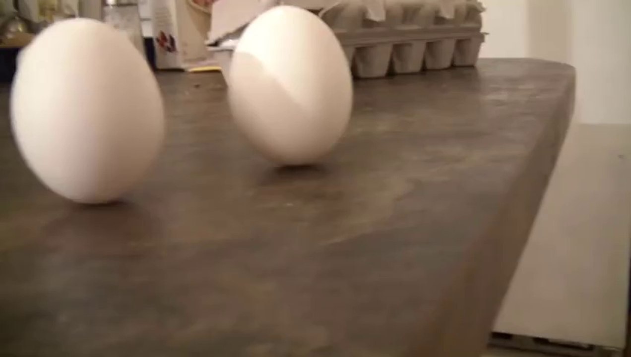 standing eggs