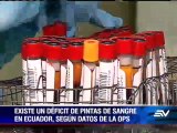 Preocupación por la falta de donantes de sangre en Ecuador