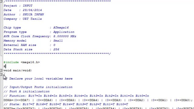Blink LED - Proteus and Codevision AVR