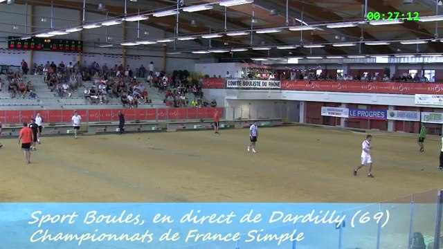 Barrage D1, France Simple, Sport Boules, Dardilly 2014
