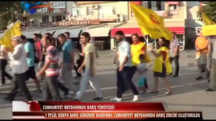 CUMHURİYET MEYDANINDA BARIŞ YÜRÜYÜŞÜ!