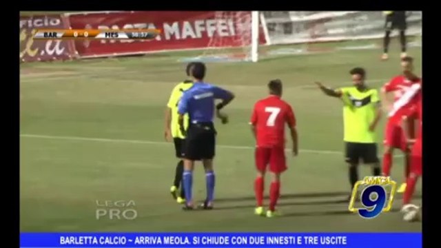 BARLETTA CALCIO | Arriva Meola, si chiude con due innesti e tre uscite il mercato