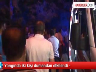 Yangında iki kişi dumandan etkilendi