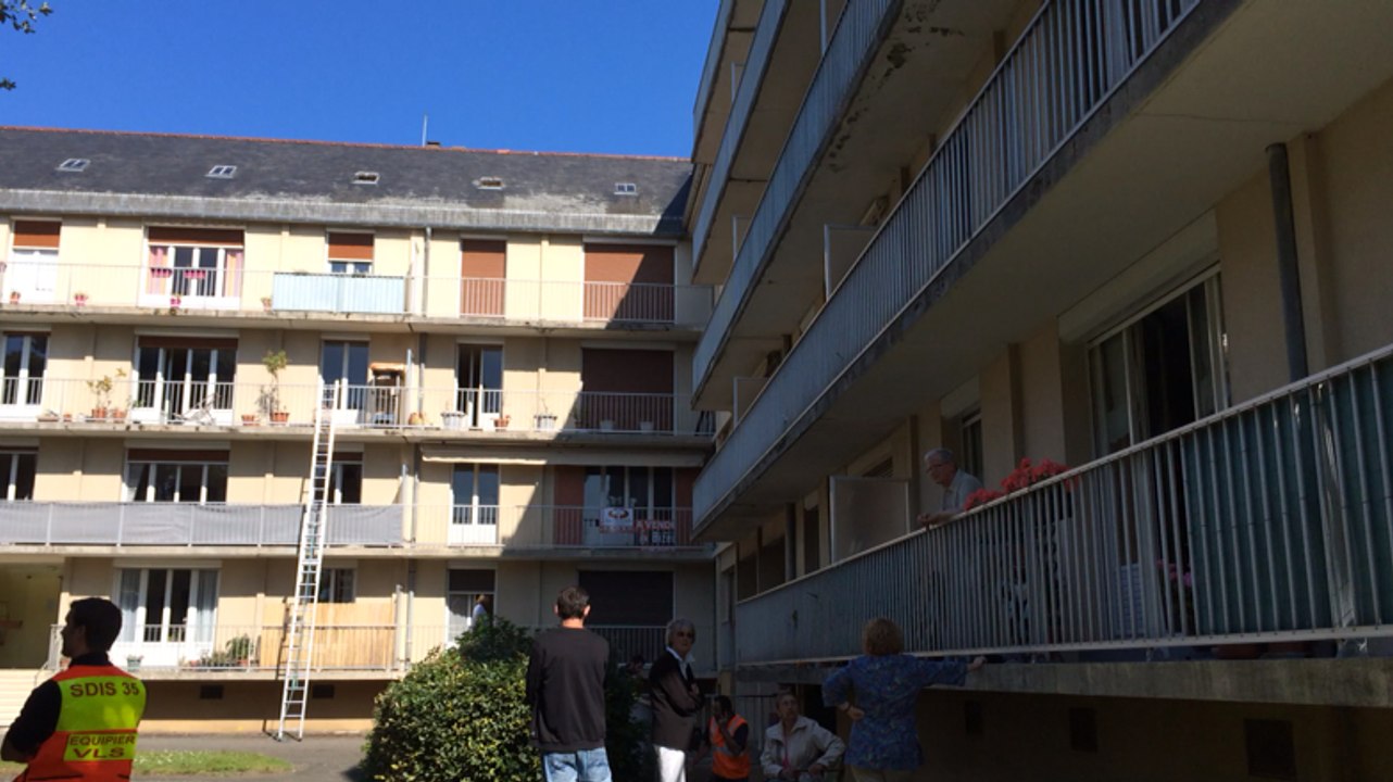 Violent incendie à Paramé